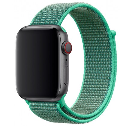 Ремешок спортивный браслет Apple Watch 42/44 мм зеленый