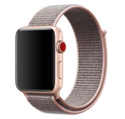Ремешок спортивный браслет Apple Watch 38/40 мм розовый