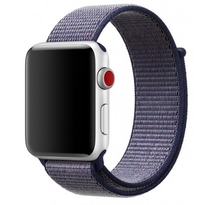 Ремешок спортивный браслет Apple Watch 38/40 мм синий