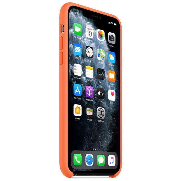 Чехол Silicone Case качество Lux для iPhone 11 Pro Max оранжевый витамин