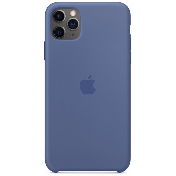 Чехол Silicone Case качество Lux для iPhone 11 Pro Max синий лен