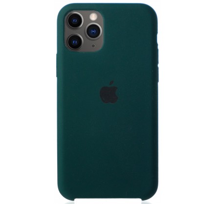 Чехол Silicone Case для iPhone 11 Pro темно-зеленый