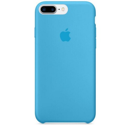 Чехол Silicone Case для iPhone 7 Plus/8 Plus голубой