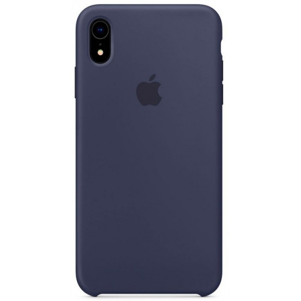 Чехол Silicone Case качество Lux для iPhone XR темно синий