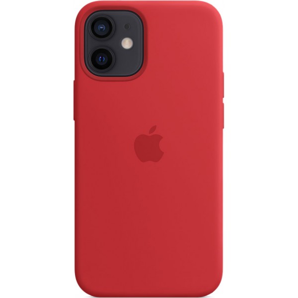 Чехол Silicone Case magsafe качество Lux для iPhone 12 mini красный
