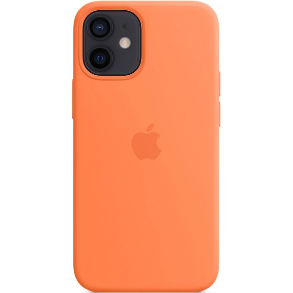 Чехол Silicone Case magsafe качество Lux для iPhone 12 mini оранжевый