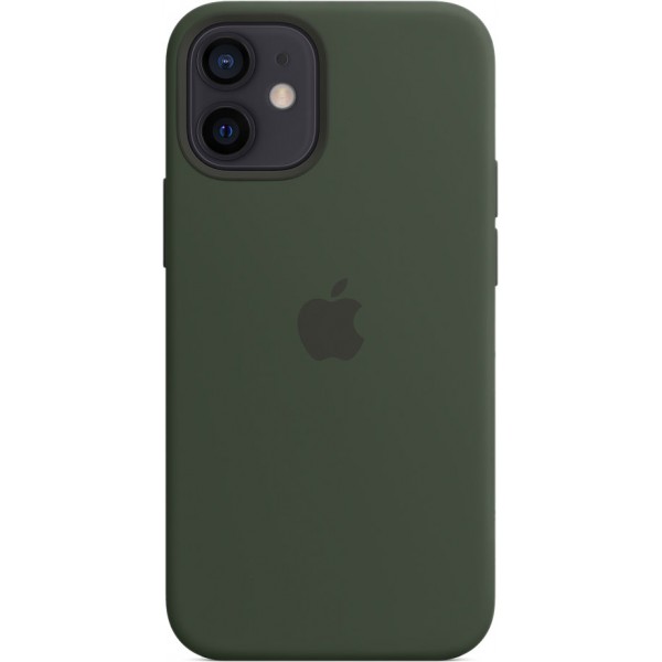 Чехол Silicone Case magsafe качество Lux для iPhone 12 mini темно-зеленый