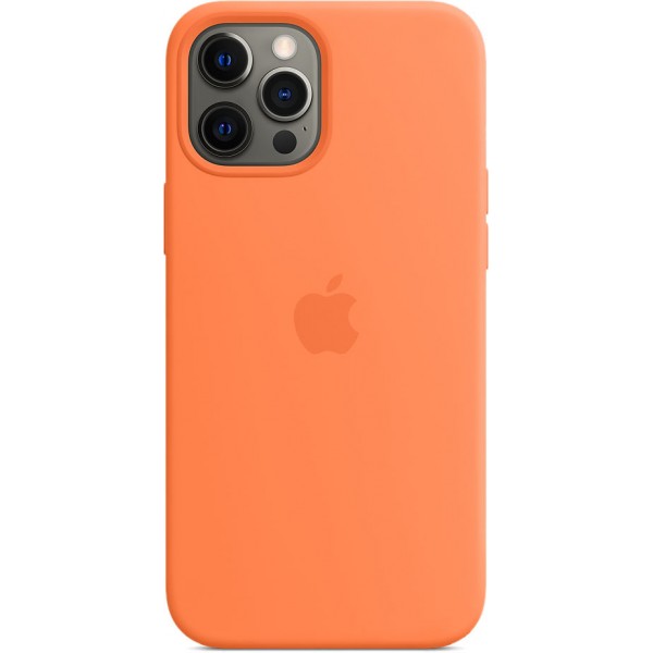 Чехол Silicone Case magsafe качество Lux для iPhone 12 Pro Max оранжевый
