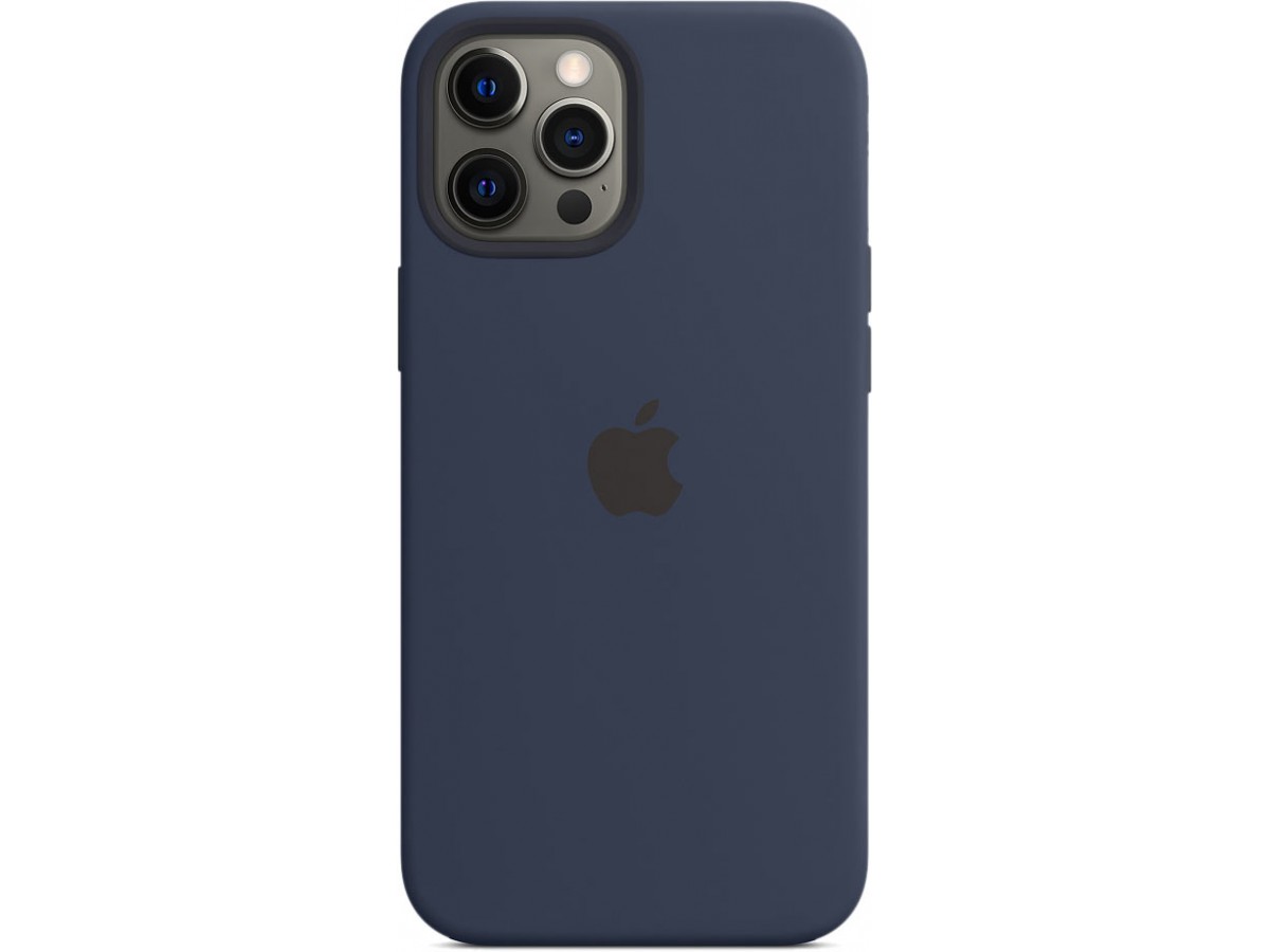 Чехол Silicone Case magsafe качество Lux для iPhone 12 Pro Max темно-синий в Тюмени