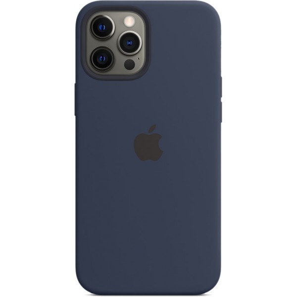 Чехол Silicone Case magsafe качество Lux для iPhone 12 Pro Max темно-синий