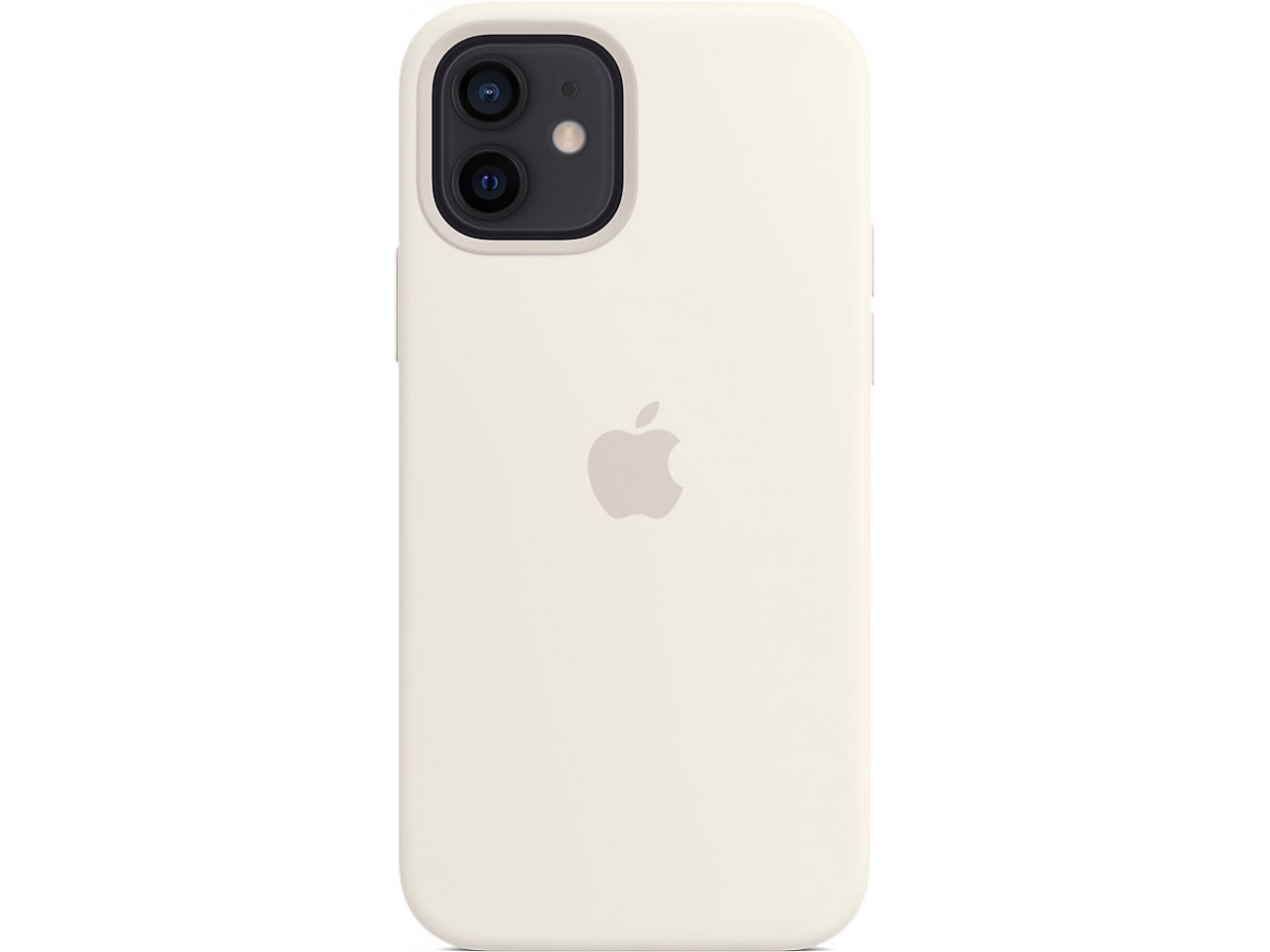 Чехол Silicone Case magsafe качество Lux для iPhone 12/12 Pro белый