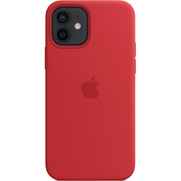 Чехол Silicone Case magsafe качество Lux для iPhone 12/12 Pro красный