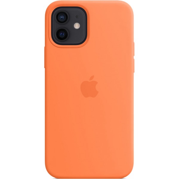Чехол Silicone Case magsafe качество Lux для iPhone 12/12 Pro оранжевый
