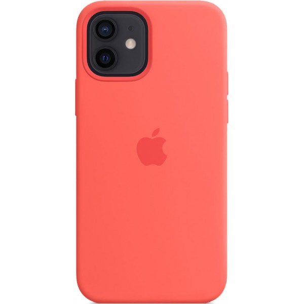 Чехол Silicone Case magsafe качество Lux для iPhone 12/12 Pro розовый цитрус