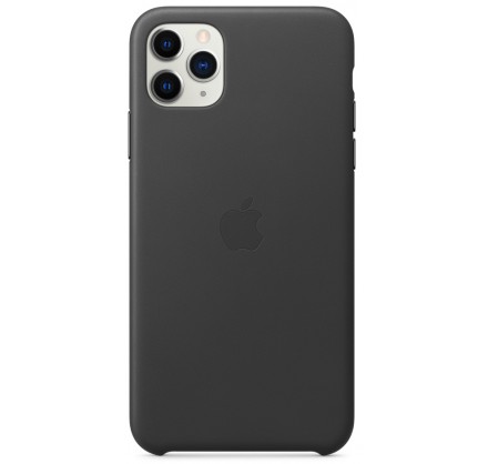 Чехол Leather Case для iPhone 11 Pro Max черный (оригин...