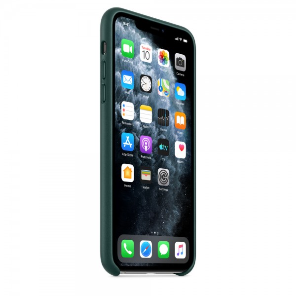 Чехол Leather Case для iPhone 11 Pro Max зеленый