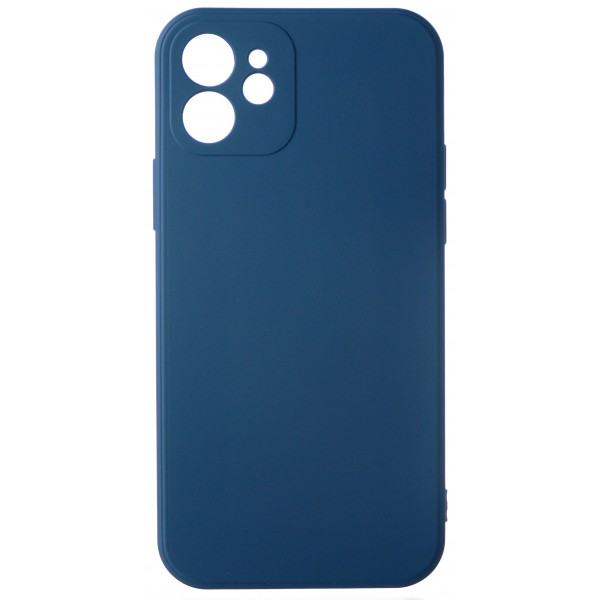 Чехол Soft-Touch для iPhone 12 темно-синий