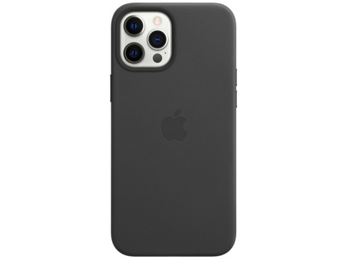 Чехол Leather Case magsafe для iPhone 12/12 Pro черный в Тюмени