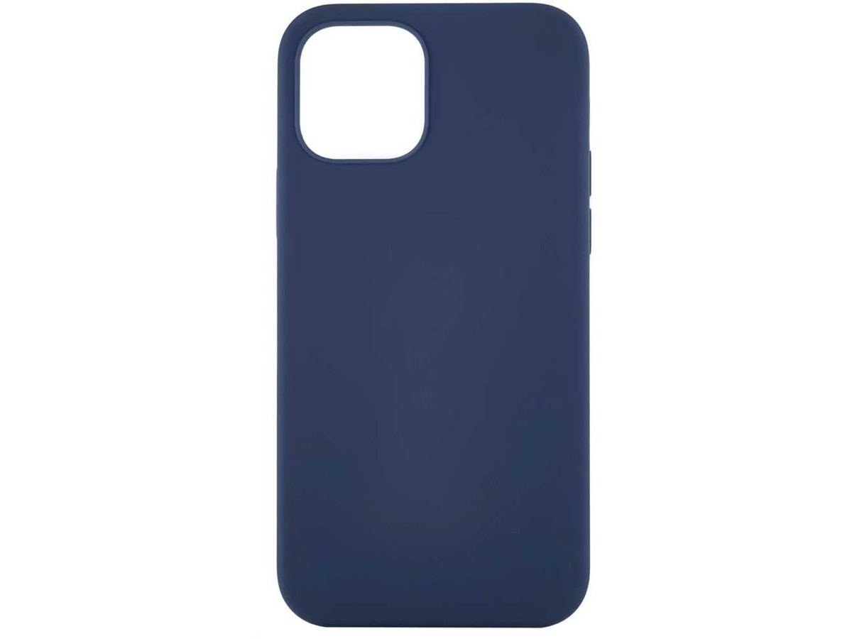 Чехол Soft-Touch для iPhone 12 Mini темно-синий в Тюмени