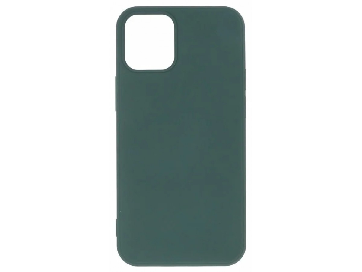 Чехол Soft-Touch для iPhone 12 Mini темно-зеленый