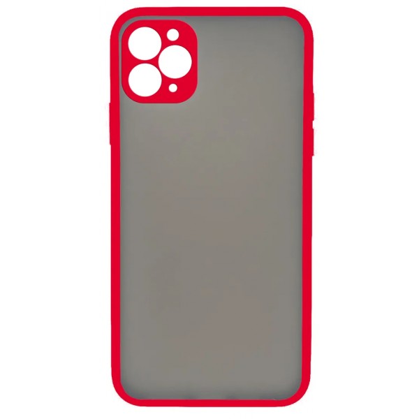 Чехол матовый с бампером Safe Camera для iPhone 11 Pro красный