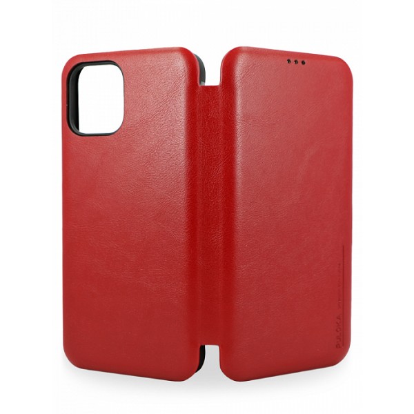 Чехол-книжка Puloka для iPhone 12 Pro Max на магните красная