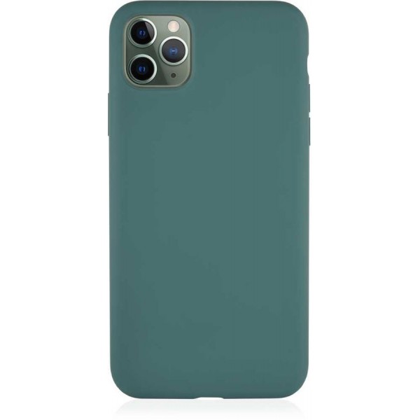 Чехол Soft-Touch для iPhone 12 Pro Max темно-зеленый