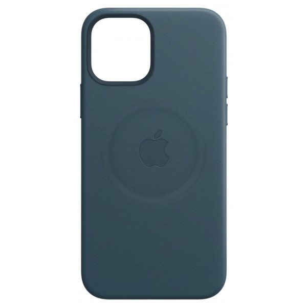 Чехол Leather Case magsafe для iPhone 12 Pro Max синий