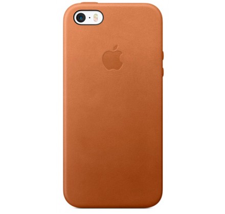 Чехол Leather Case для iPhone 5/5s/SE коричневый