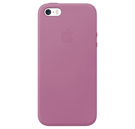 Чехол Leather Case для iPhone 5/5s/SE сиреневый