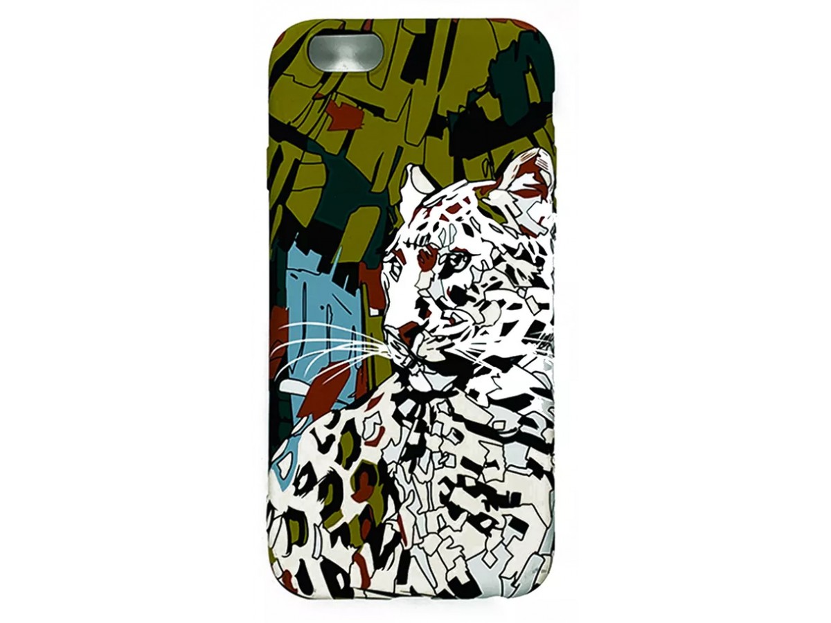 Чехол Luxo леопард для iPhone 6/6S с принтом силиконовый L31 в Тюмени