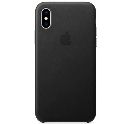 Чехол Leather Case для iPhone X/Xs черный