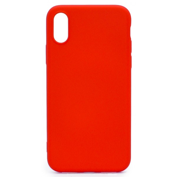 Чехол Soft-Touch для iPhone X/XS красный