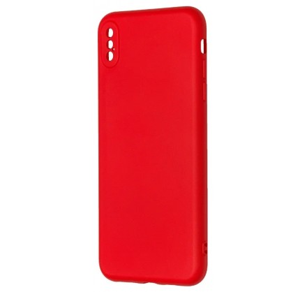 Чехол Soft-Touch для iPhone Xs Max красный