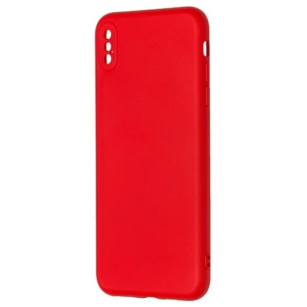 Чехол Soft-Touch для iPhone Xs Max красный