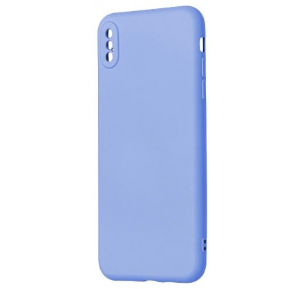 Чехол Soft-Touch для iPhone Xs Max светло-голубой