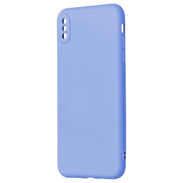Чехол Soft-Touch для iPhone Xs Max светло-голубой