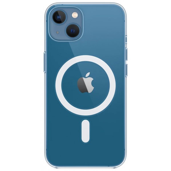 Чехол TOTU прозрачный MagSafe для iPhone 13 силиконовый белый