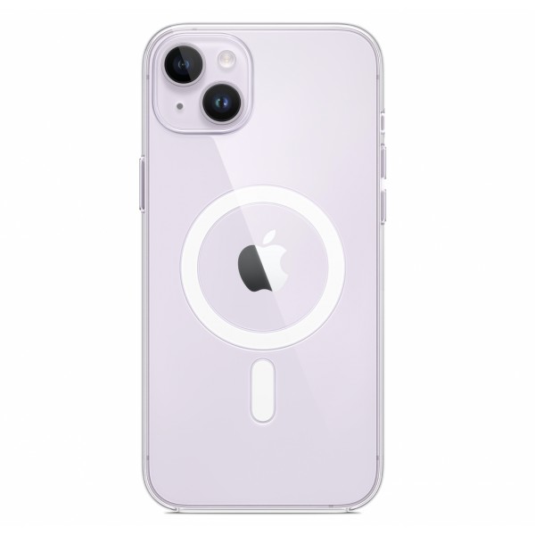 Чехол TOTU прозрачный MagSafe для iPhone 14 Plus силиконовый белый