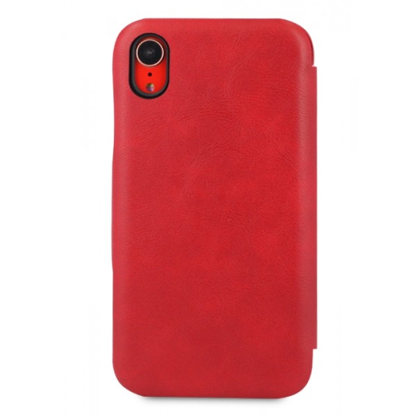 Чехол-книжка Puloka для iPhone XR на магните красная