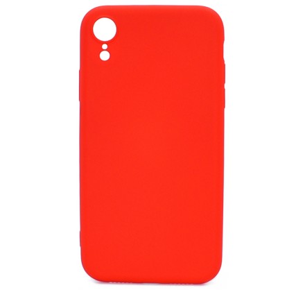 Чехол Soft-Touch для iPhone XR красный