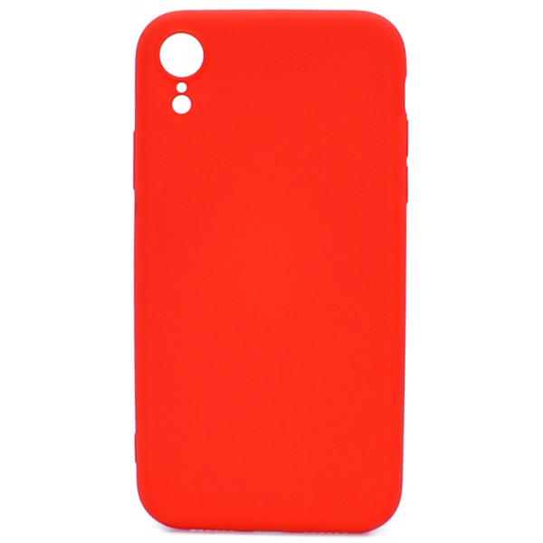 Чехол Soft-Touch для iPhone XR красный