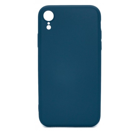 Чехол Soft-Touch для iPhone XR темно-синий