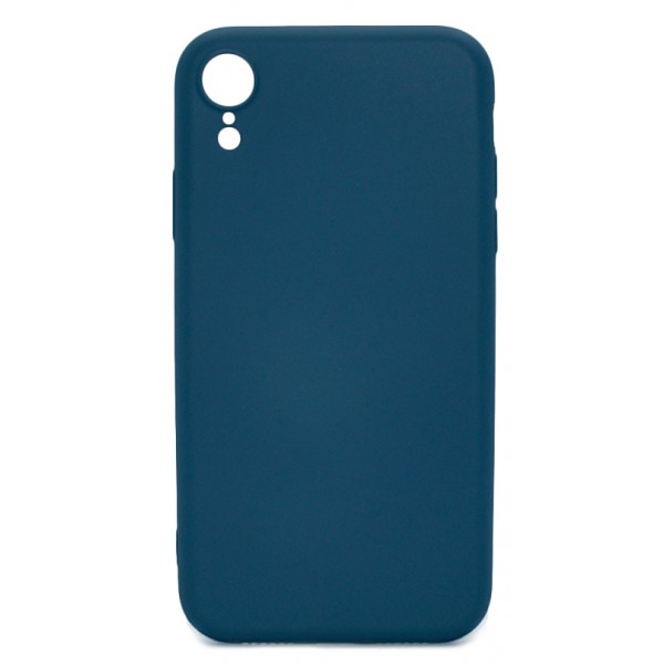Чехол Soft-Touch для iPhone XR темно-синий