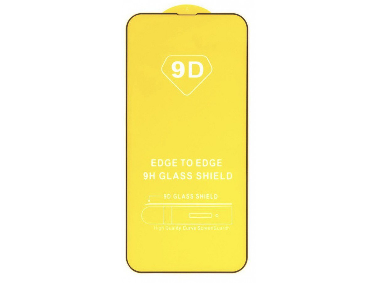 Защитное стекло 3D для iPhone 13 Pro Max черное Full Glue
