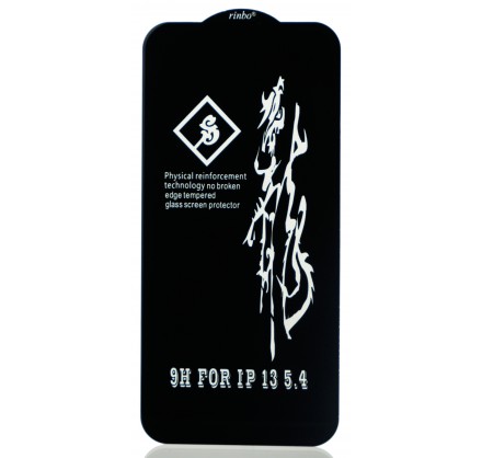 Защитное стекло 3D Rinbo для iPhone 13 mini черное Full...