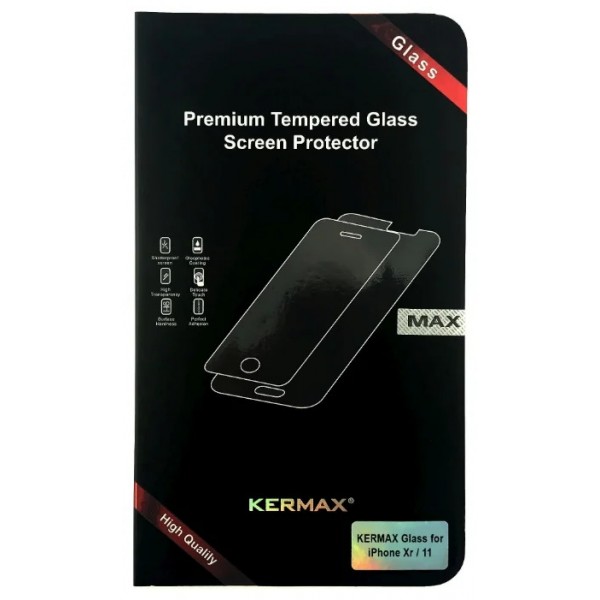 Прозрачное защитное стекло Kermax для iPhone XR/11