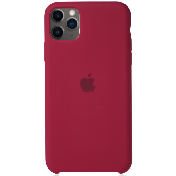 Чехол Silicone Case для iPhone 11 Pro Max малиновый