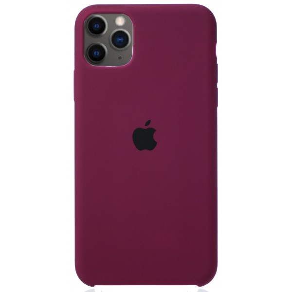 Чехол Silicone Case для iPhone 11 Pro Max марсала