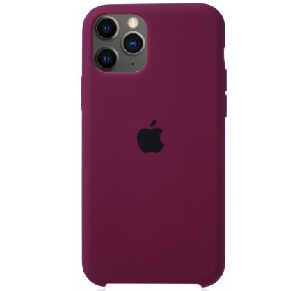 Чехол Silicone Case для iPhone 11 Pro марсала